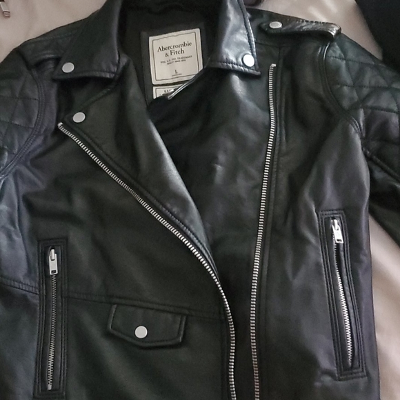 A&F vegan leather jacket - Picture 2 of 2